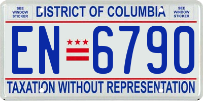 DC license plate EN6790