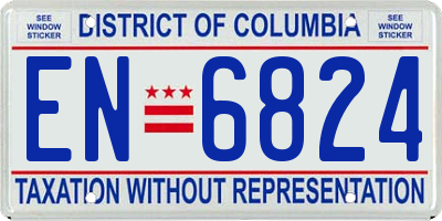 DC license plate EN6824