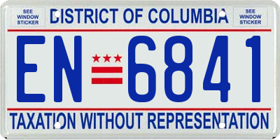 DC license plate EN6841