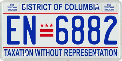 DC license plate EN6882