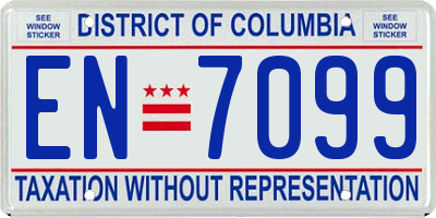 DC license plate EN7099