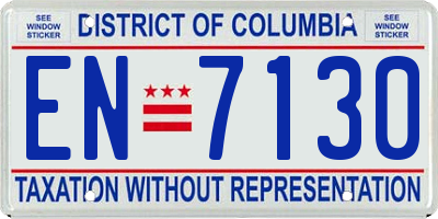 DC license plate EN7130