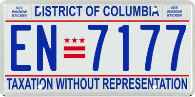 DC license plate EN7177