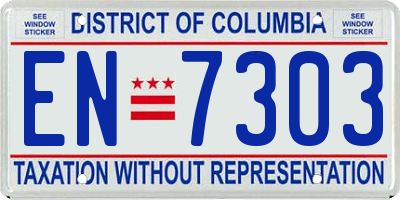 DC license plate EN7303