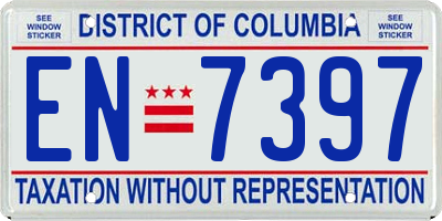 DC license plate EN7397