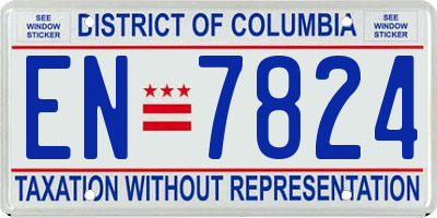 DC license plate EN7824