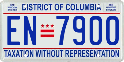 DC license plate EN7900