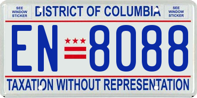 DC license plate EN8088