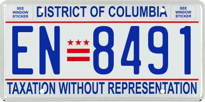 DC license plate EN8491