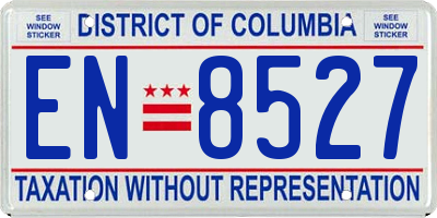 DC license plate EN8527