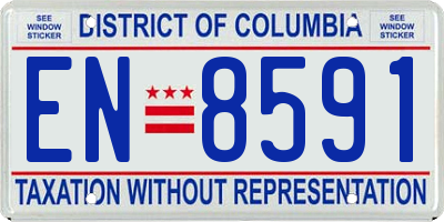 DC license plate EN8591