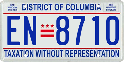 DC license plate EN8710