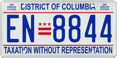 DC license plate EN8844