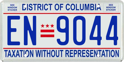 DC license plate EN9044