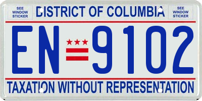 DC license plate EN9102