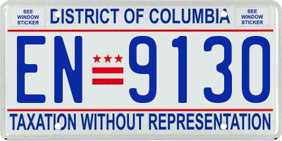 DC license plate EN9130