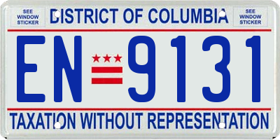 DC license plate EN9131