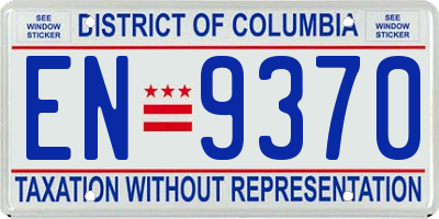 DC license plate EN9370