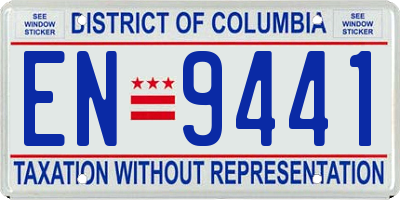 DC license plate EN9441