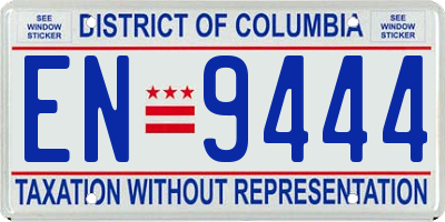 DC license plate EN9444