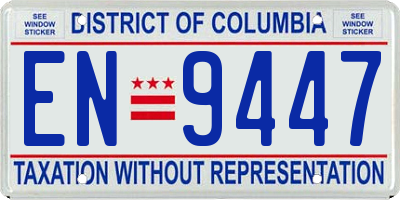 DC license plate EN9447