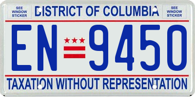 DC license plate EN9450