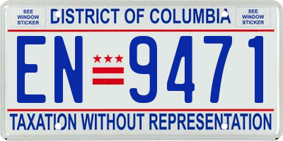 DC license plate EN9471