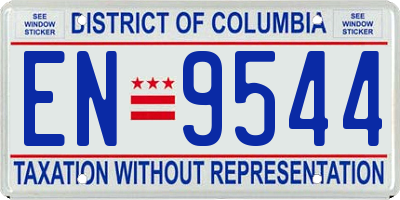 DC license plate EN9544