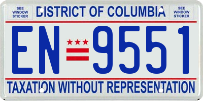 DC license plate EN9551