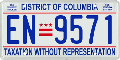 DC license plate EN9571