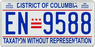 DC license plate EN9588