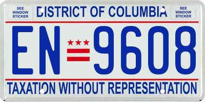 DC license plate EN9608
