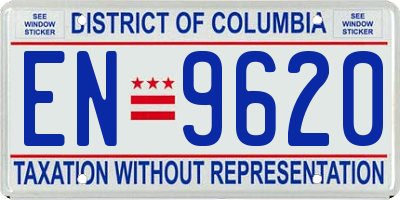 DC license plate EN9620