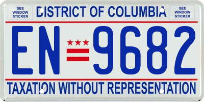 DC license plate EN9682