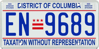 DC license plate EN9689