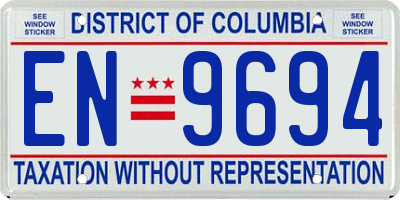 DC license plate EN9694