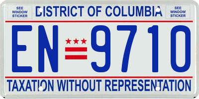 DC license plate EN9710