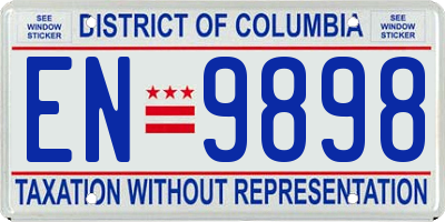 DC license plate EN9898