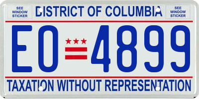 DC license plate EO4899