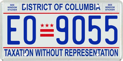 DC license plate EO9055