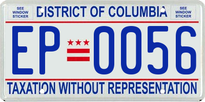 DC license plate EP0056