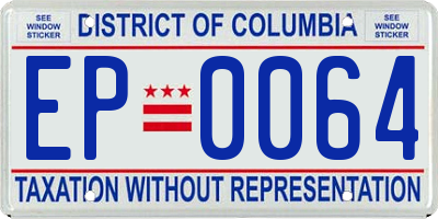 DC license plate EP0064