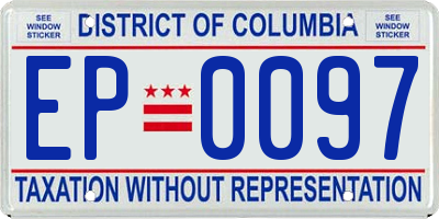 DC license plate EP0097