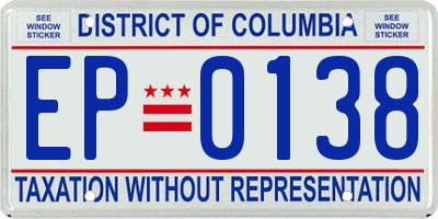DC license plate EP0138