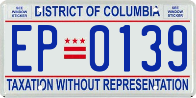 DC license plate EP0139