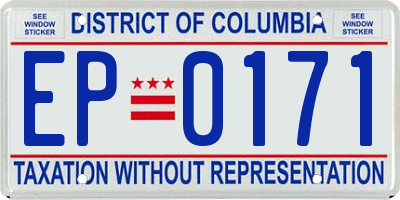 DC license plate EP0171