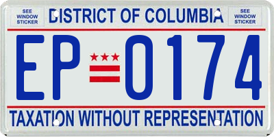 DC license plate EP0174