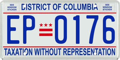DC license plate EP0176