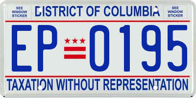 DC license plate EP0195