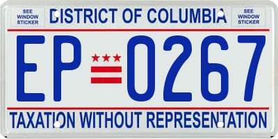 DC license plate EP0267